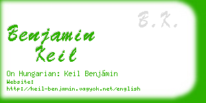 benjamin keil business card